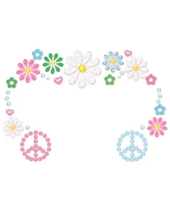 Ansigtssten Hippie blomster