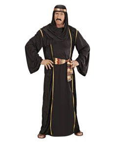 Arabisk Sheik kostume, sort