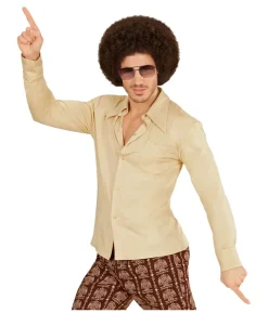 Beige 70er skjorte