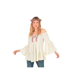 Beige hippie bluse