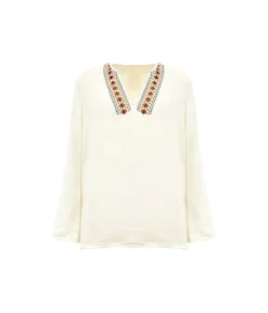 Beige Hippie bluse