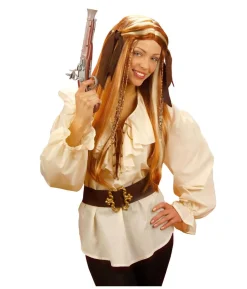 Beige piratskjorte