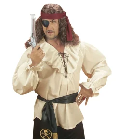 Beige piratskjorte