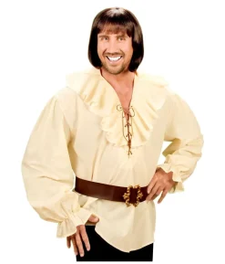 Beige piratskjorte