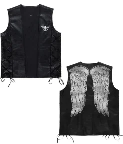 Biker vest med vinger