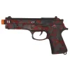Blodig sort pistol