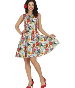 Blomstret hawaii kjole