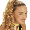 Blond extension med krøl