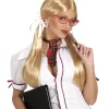 Blond skolepige paryk