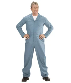 Blå overall kostume