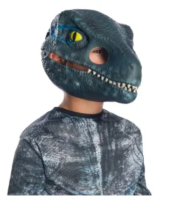 Blue dinosuar maske, barn