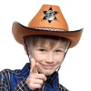 Brun cowboyhat, barn