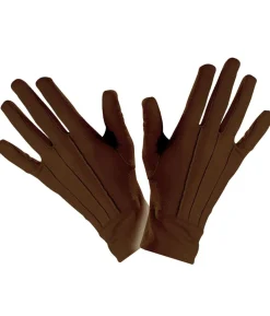 Brune korte handsker