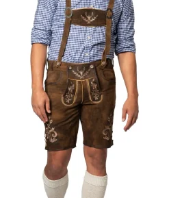 Brune korte lederhosen