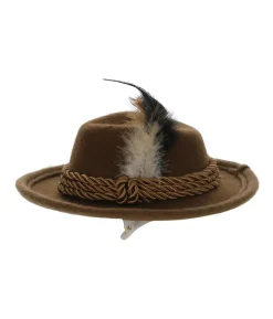 Brun mini tyrolerhat