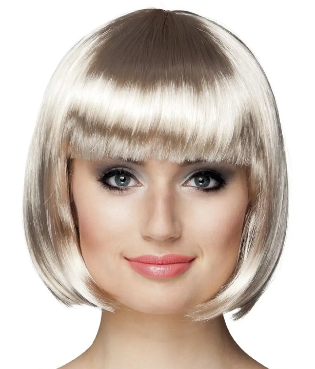 Cabaret platinblond page paryk