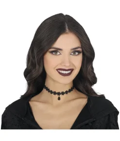 Choker med sort sten