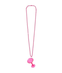 Cocktailglas i kæde Pink