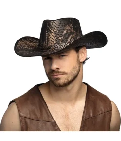 Cowboyhat med slangeskind