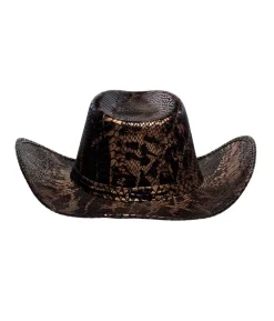 Cowboyhat med slangeskind