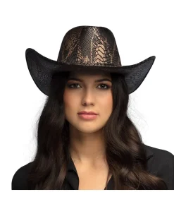 Cowboyhat med slangeskind