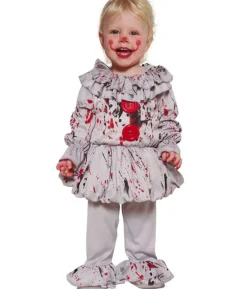 Crazy clown baby kostume