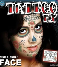 Day of the Dead ansigtstatovering
