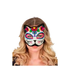 Day of the Dead kat halvmaske