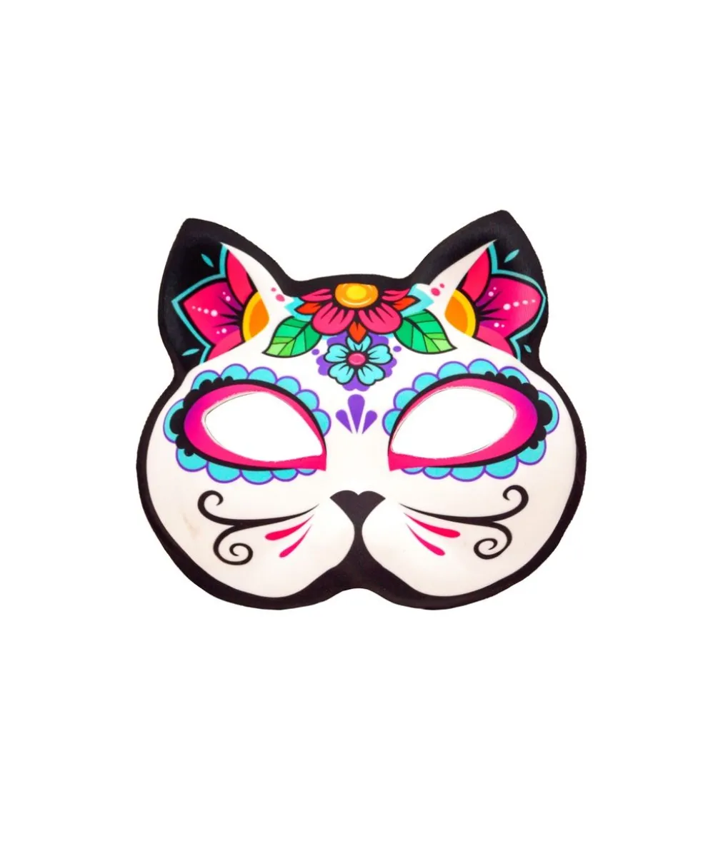 Day of the Dead kat halvmaske