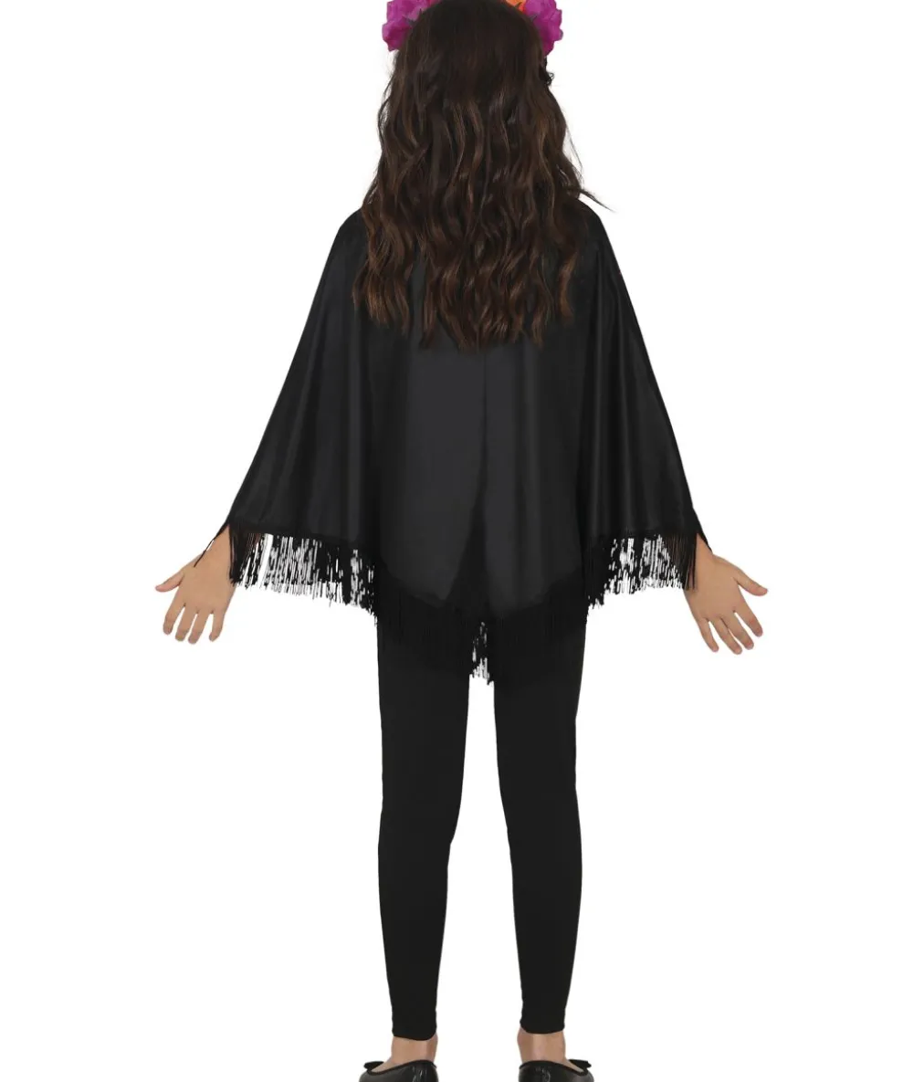 Day of the Dead poncho, barn