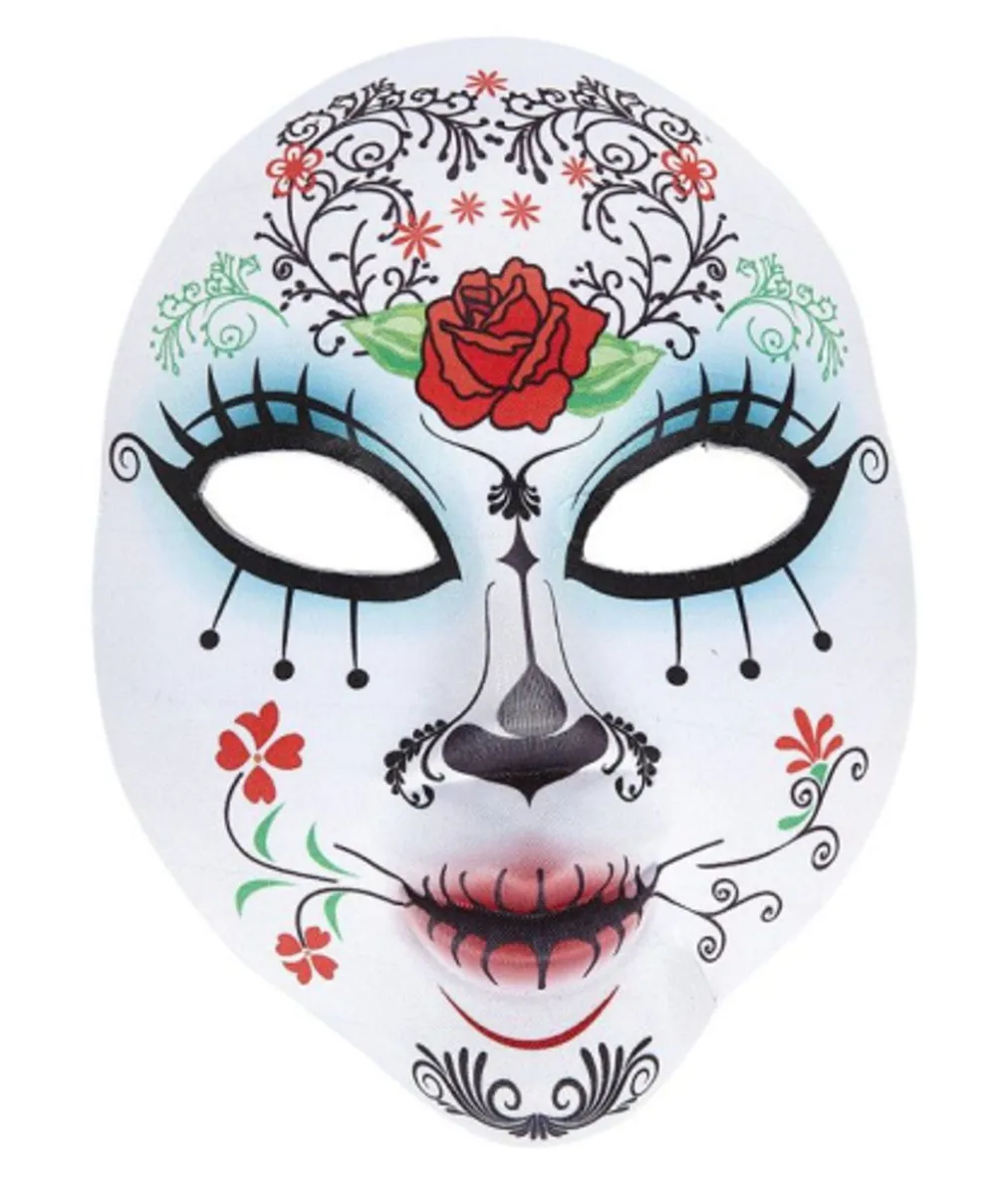 Dia De Los Muertos halvmaske