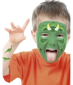 Dinosaur makeup skabelon