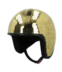 Discokugle guld hjelm
