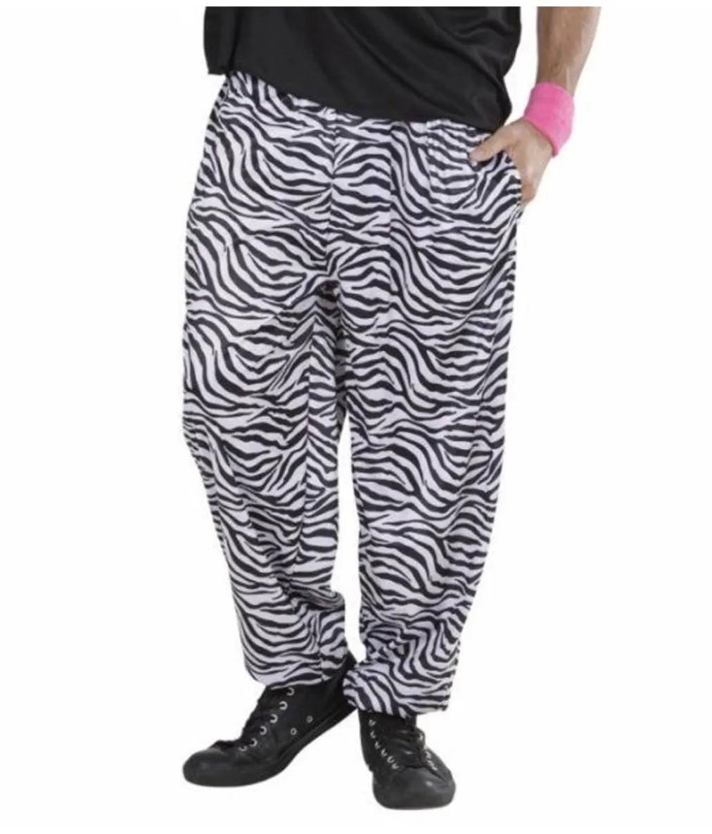 80er baggy bukser, Zebra