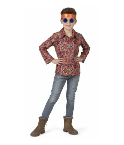 70er hippie skjorte, dreng