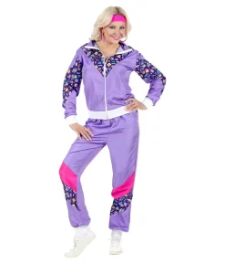 80er lilla Joggingdragt