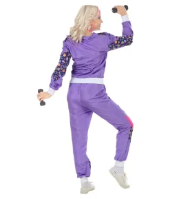 80er lilla Joggingdragt