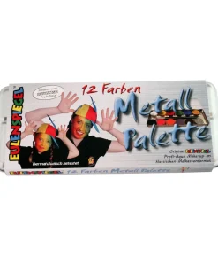 Eulenspiegel sminke etui, 12 farver perlglanz