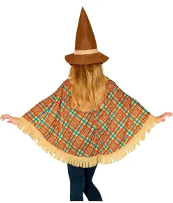 Fugleskræmsel poncho og hat, barn
