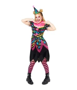 Funhouse Neon klovnekostume