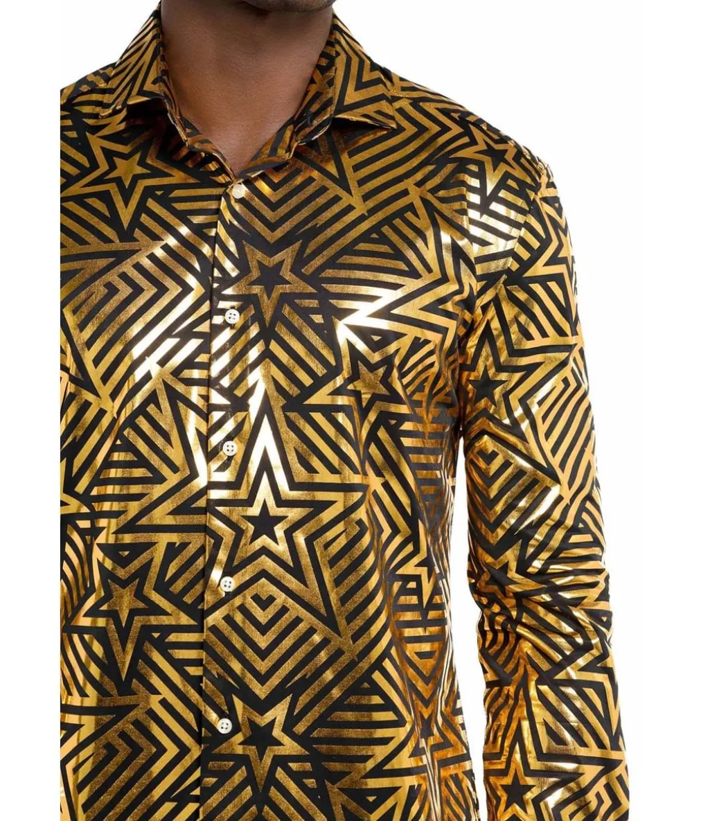 Golden Geo Star skjorte