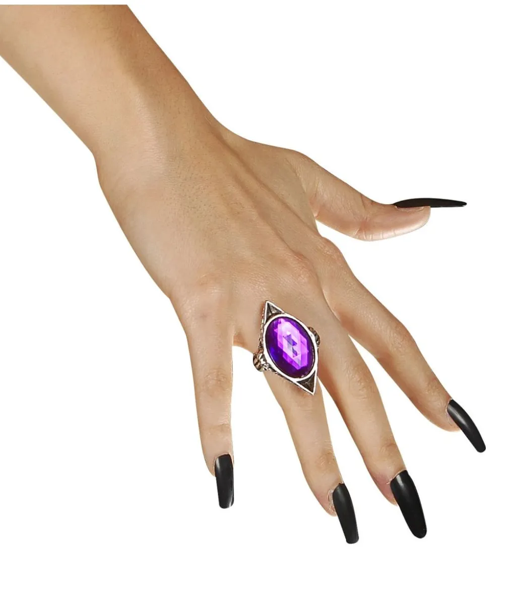 Gotisk ring med sten