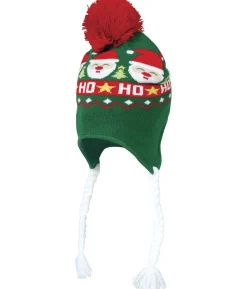 Grøn julehue med fletninger