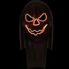 Græskar maske med lys