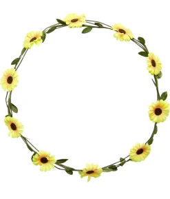 Gul blomsterkrans