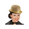 Guld bowlerhat med glimmer