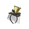Guld glimmer mini hat