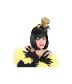 Guld glimmer mini hat