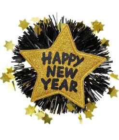 Guld Happy New Year broche
