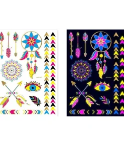 Guld neon tatoveringer, I